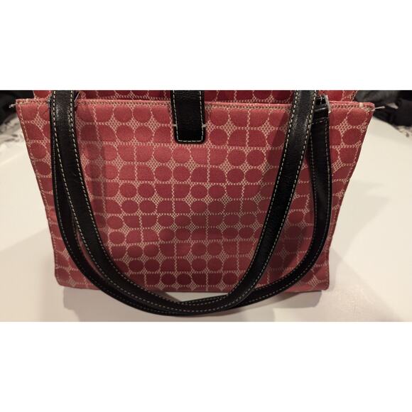 Vintage Pink Kate Spade Bag Leather handle little feet Y2k age wear on one side - Picture 2 of 6
